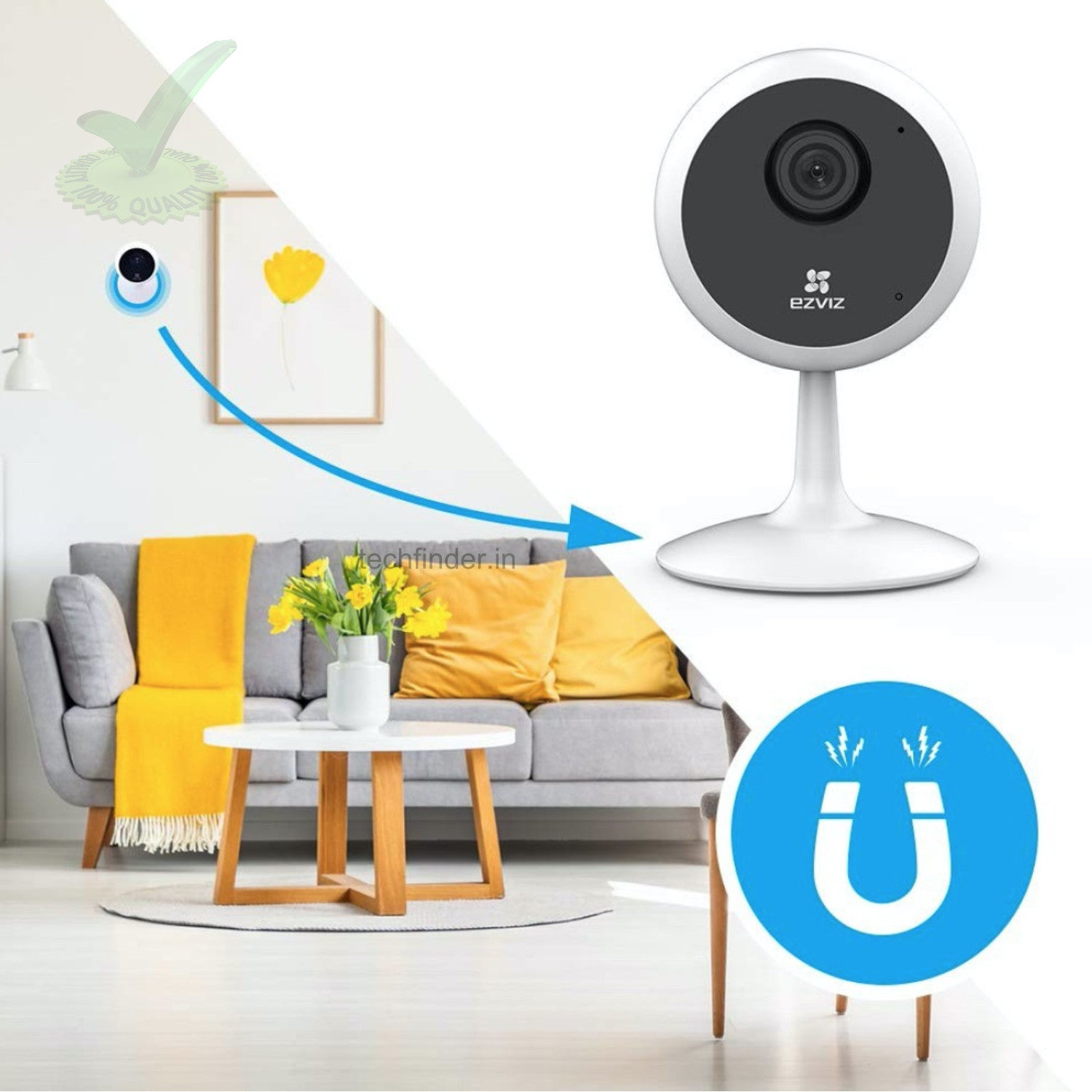 Hikvision Ezviz C1C 1080p HD Resolution Indoor Wi-Fi Camera Hikvision Ezviz C1C 1080p HD Resolution Indoor Wi-Fi Camera